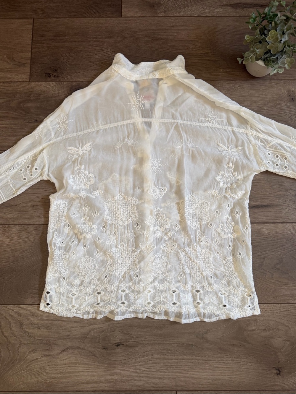 JOHNNY WAS Slim Audrey Button Down White Size Small - Picture 10 of 12